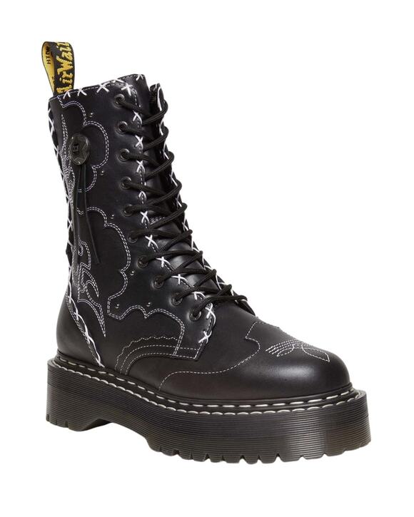 Dr. Martens Jadon Hi Boot Gothic Americana Leather Platforms Black Men’s Size 14 main image 6